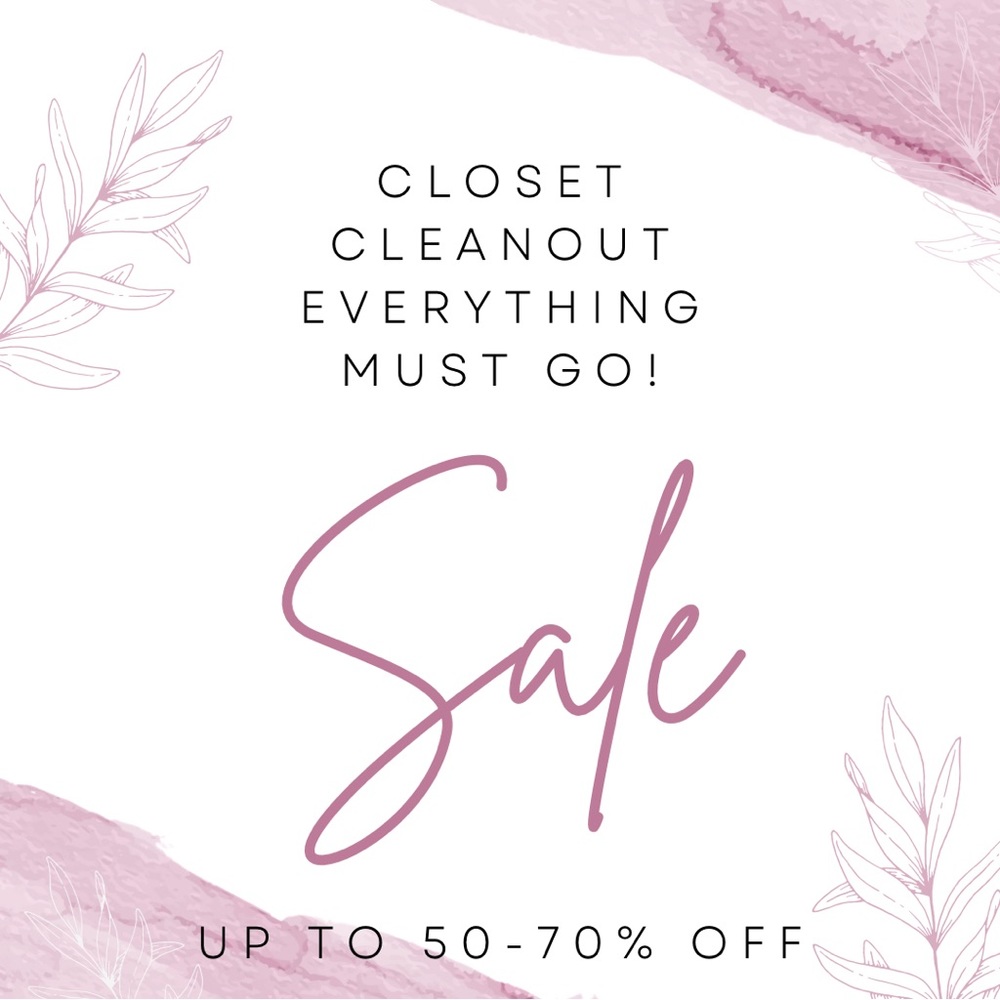 I am selling my entire closet as they are too small for me. Some things are new!